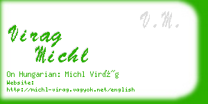 virag michl business card